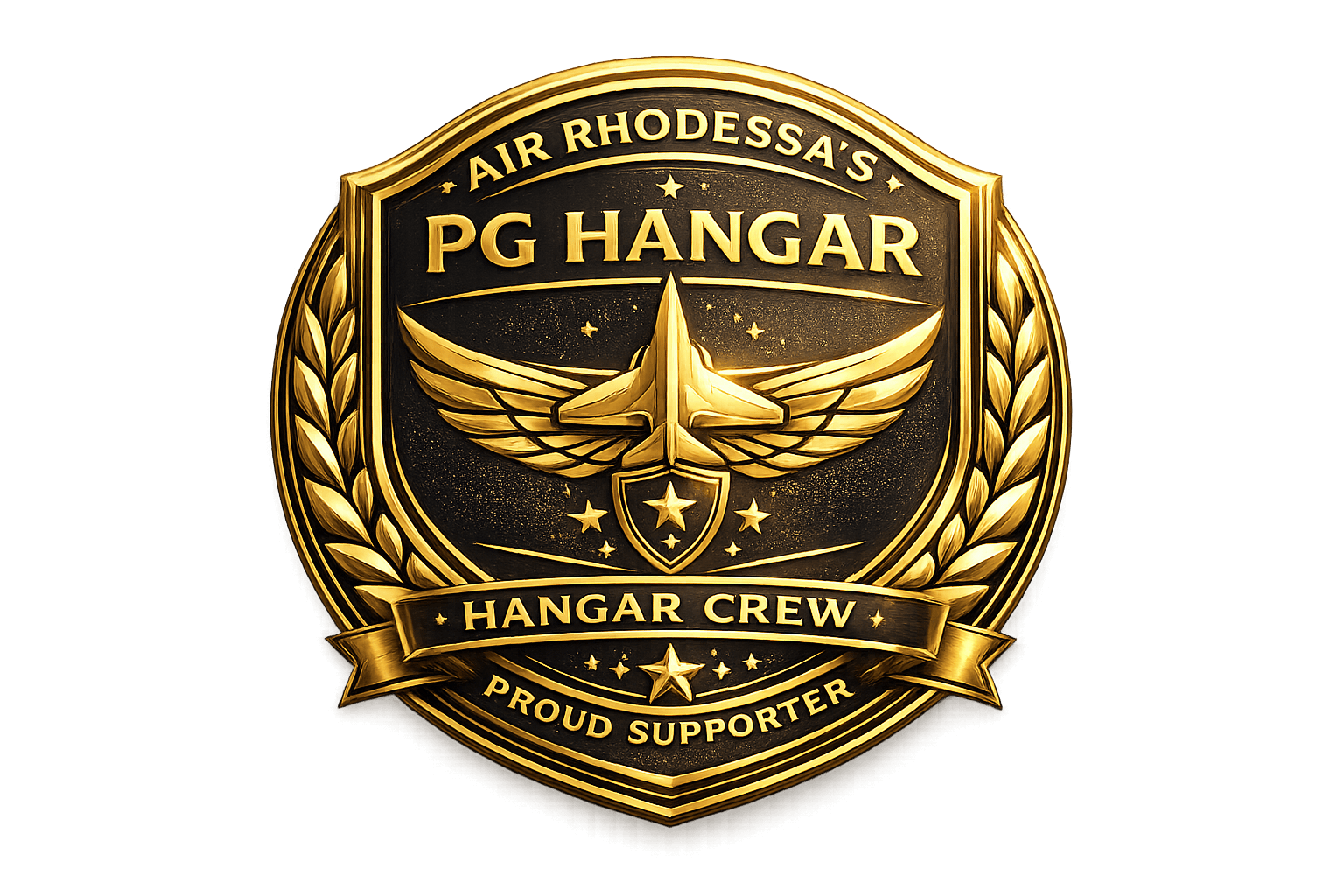 Air Rhodessa’s PG Hangar Hangar Crew Proud Supporter seal