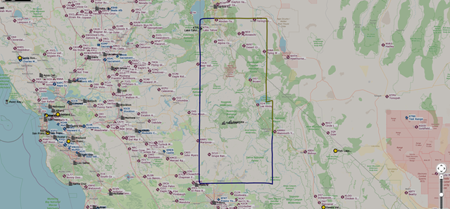 Yosemite National Park Hi-Res Terrain Map thumbnail