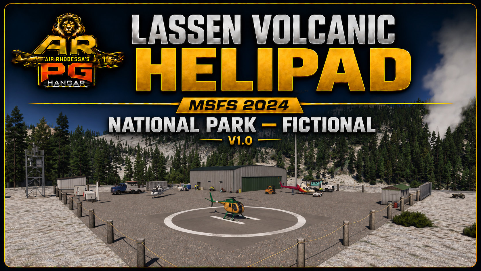 Air Rhodessa’s Lassen Volcanic NP Helipad cover