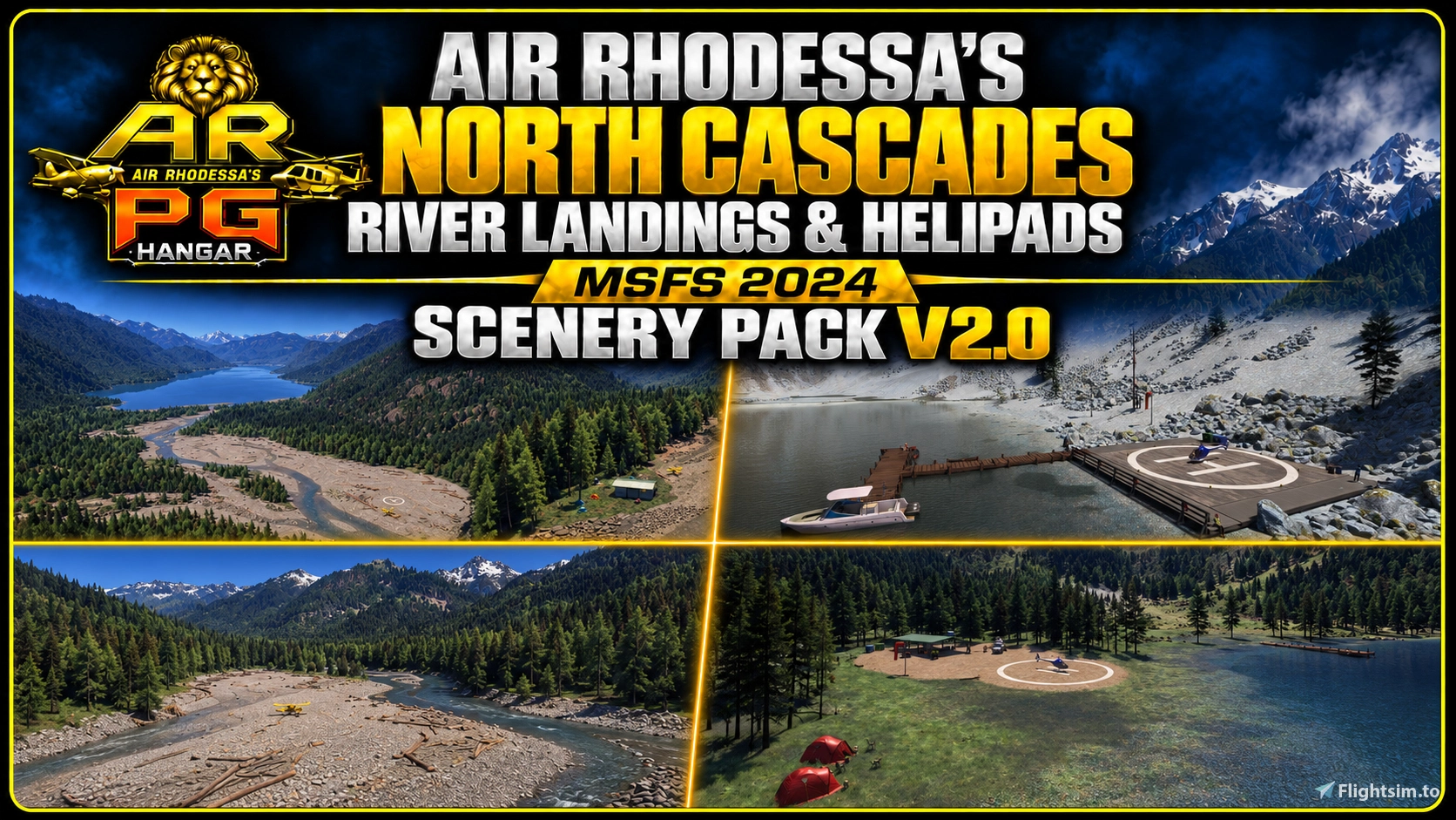 Air Rhodessa’s North Cascades River Landings and Helipads V2 cover